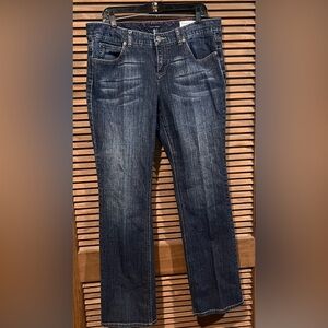 Tommy Hilfiger Womens Size 14 Bootcut Jeans Dark Wash Modern Rise